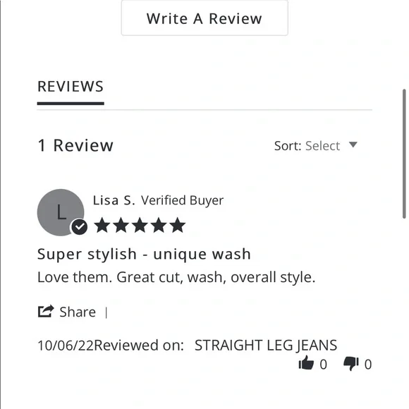 Oak + Fort dark washed straight leg jeans - Picture 4 of 5